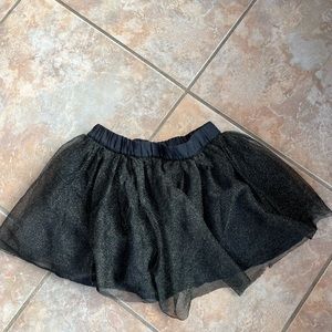 Gymboree Black & Gold Sparkle Tu Tu Skirt